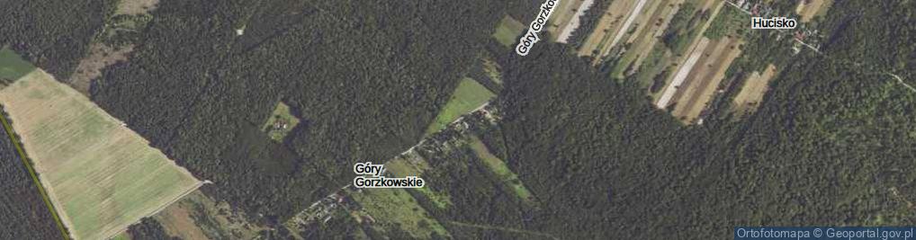 Zdjęcie satelitarne Góry Gorzkowskie ul.